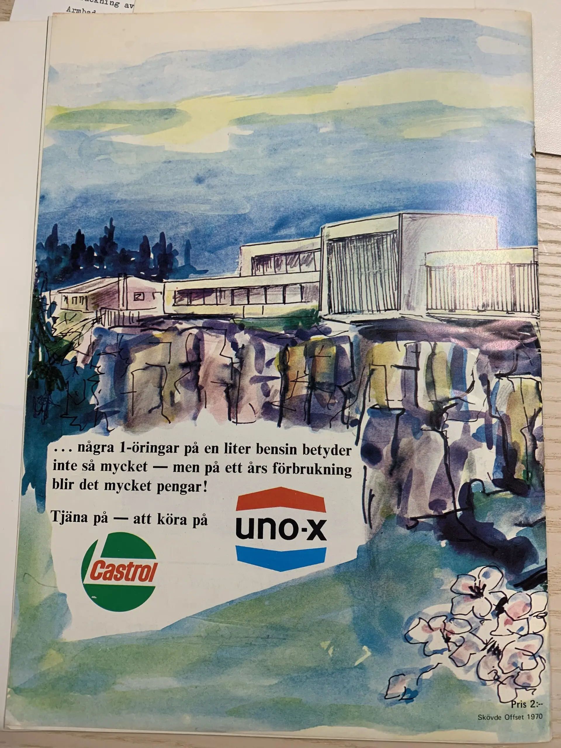 Uno-X annons tidningsurklipp