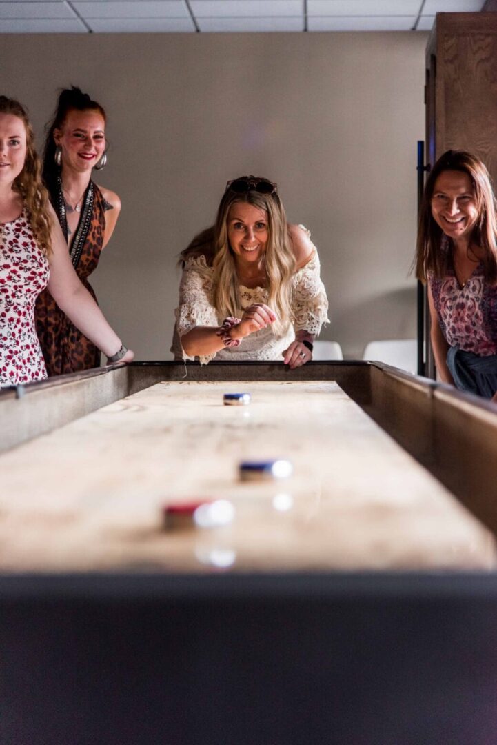 Shuffleboard at the hotel