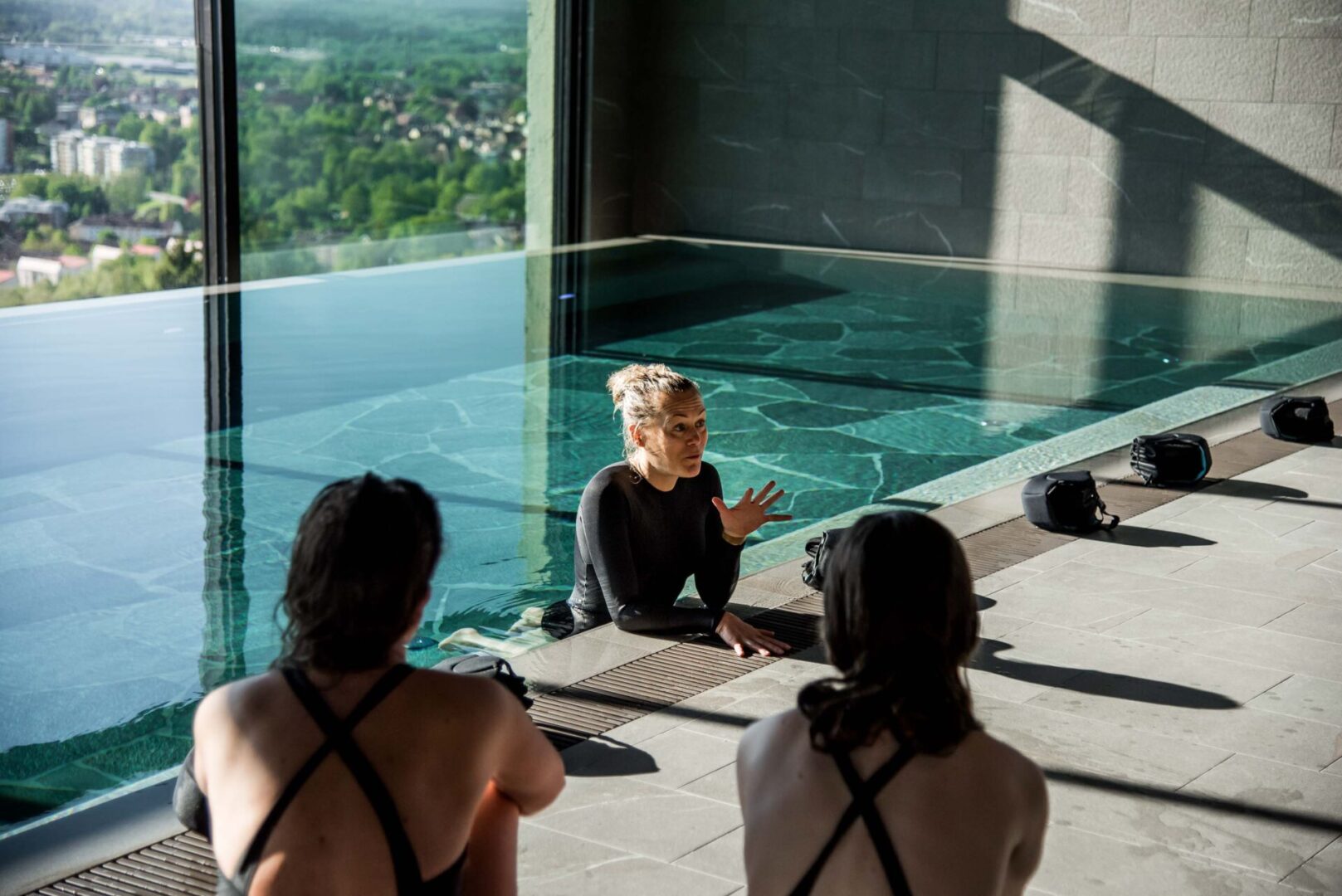 Maria Cerboni Aqua Yoga på Elevation Spa